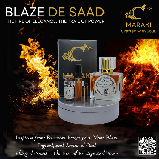 BLAZE DE SAAD (Inspired from Baccarat Rough 540, Mont Blanc Legend, and Ameer al Oud)