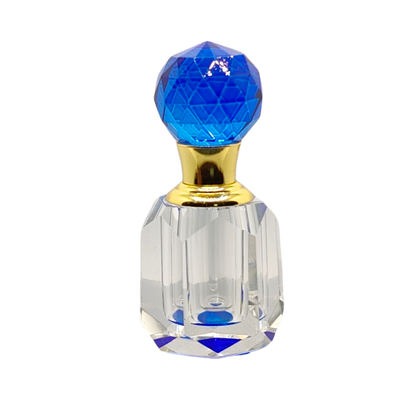 Round Blue Cap Attar Bottle