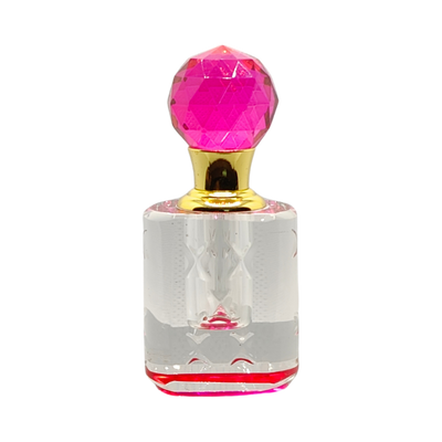 Round Pink Cap attar Bottle