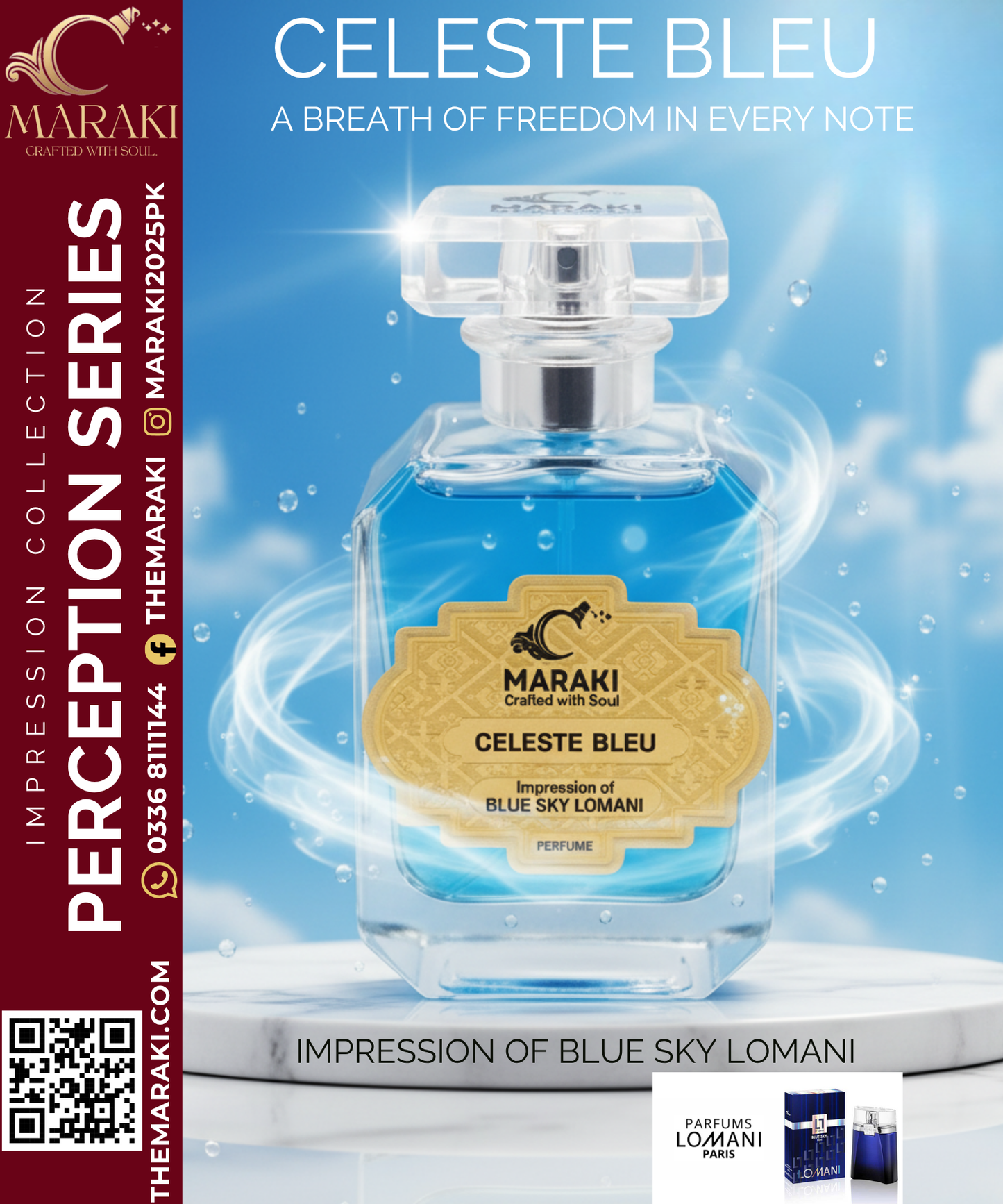 CELESTE BLEU (Blue Sky Lomani)