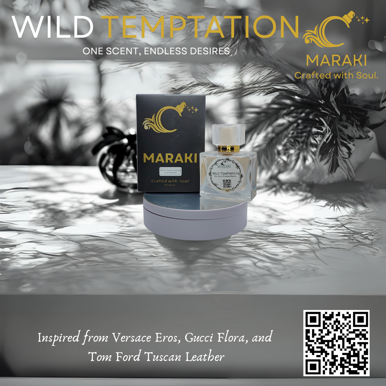 WILD TEMPTATION (Inspired from Versace Eros, Gucci Flora, and Tom Ford Tuscan Leather)