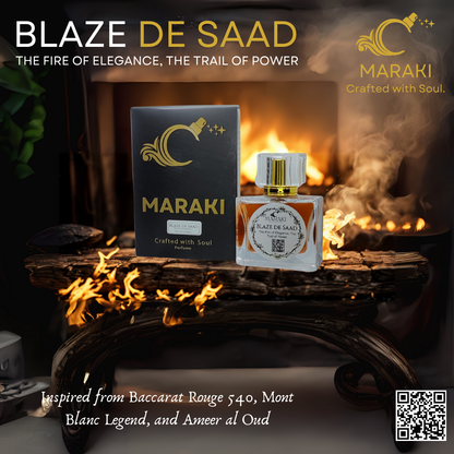 BLAZE DE SAAD (Inspired from Baccarat Rough 540, Mont Blanc Legend, and Ameer al Oud)
