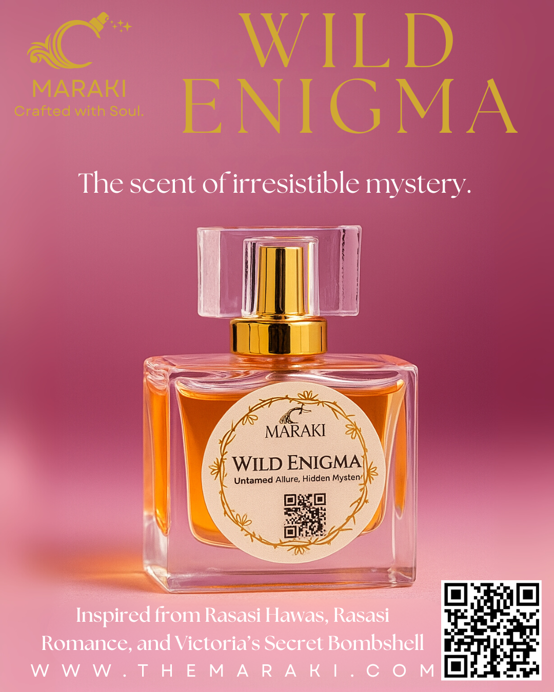 WILD ENIGMA (Inspired from Rasasi Hawas, Rasasi Romance, and Victoria Secret's Bombshell) 5ml Tester